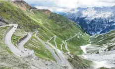  ??  ?? Cycling up the steep Stelvio Pass took Dr D’arcangelo about three-and-a-half hours.