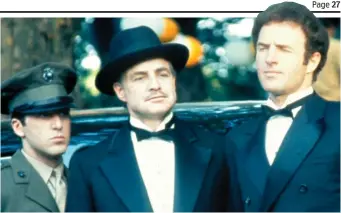  ?? ?? Godfather role: With Al Pacino and Marlon Brando and, left, in Elf with Will Ferrell