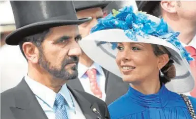  ?? // GTRES ?? A la izquierda., Mohammed Al Maktoum junto a su exesposa, Haya bint Hussein