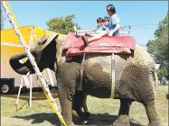  ?? Hearst Connecticu­t Media file photo ?? An elephant at the 2015 Goshen Fair.