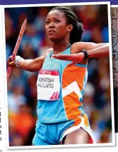  ??  ?? MULTI-TALENTED: Dee-Ann in action at the 2014 Commonweal­th Games, after being called to the Bar, and campaignin­g in Anguilla