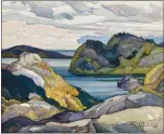  ?? Kelowna Art Gallery ?? Franklin Carmichael’s Lake Superior, 1926, watercolou­r on paper.