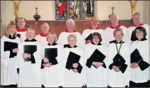  ??  ?? Choristers at St Catherine’s Church in Burbage are hopeful of a new musical director and organist being appointed soon