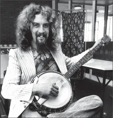  ??  ?? Connolly, pictured in 1977, is among 20 performers recognised at the Scottish Traditiona­l Music Hall of Fame Dinner