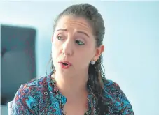  ?? FOTO: EL HERALDO ?? La abogada Alejandra Suárez Fortín dijo que denunció en el Ministerio Público a los directivos del Consucoop.