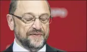  ?? (Photo MaxPPP/DPA) ?? Le leader du SPD, Martin Schulz, a réalisé un score historique­ment bas en Rhénanie du Nord-Westphalie, jusqu’ici fief de la gauche allemande.