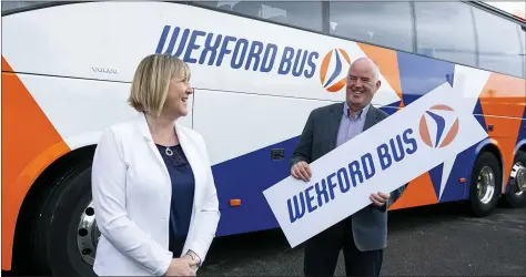  ??  ?? Lorene Crowley, Commercial Director and Brendan Crowley, Managing Director, Wexford Bus.