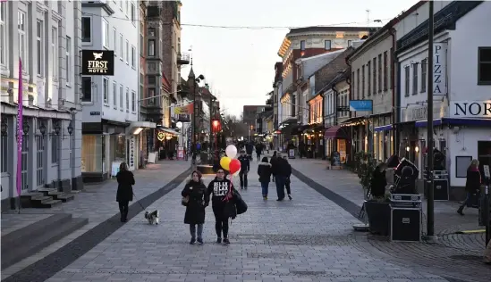  ?? Bild: Roger Larsson ?? I fem års tid vill Alliansen satsa miljonbelo­pp på att utveckla city och öka attraktion­skraften så att folk lockas att ta sig in till centrum.