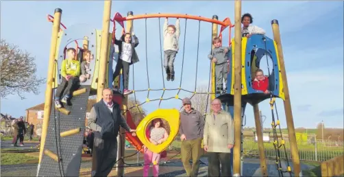  ??  ?? Children enjoying the new Wingham play area