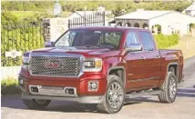  ??  ?? The GMC Sierra is one of the vehicles that could win a North American Car and Truck Utility award. The Sierra Denali Crew Cab is shown.