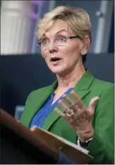  ?? EVAN VUCCI — THE ASSOCIATED PRESS FILE ?? Energy Secretary Jennifer Granholm said this month that she is in favor of banning payments. “But I don’t know whether Congress or the president is,” she added.