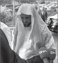  ?? DHA via AP ?? Saudi Arabia’s top prosecutor Saud al-Mojeb walks to board a plane Wednesday to leave Istanbul, Turkey.