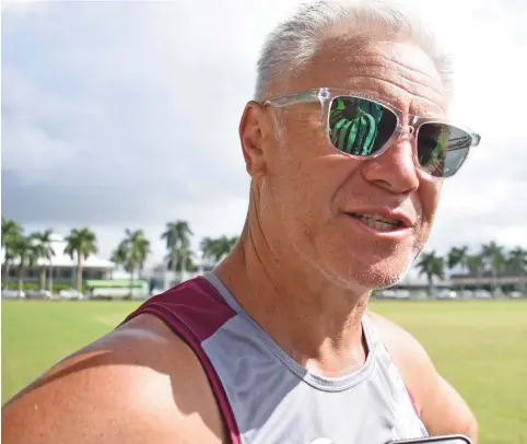  ?? Photo: Ronald Kumar. ?? Georgia rugby head coach Milton Haig during an interview at Albert Park in Suva on June 14, 2018.