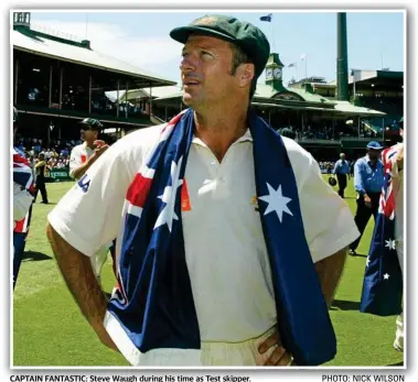  ??  ?? PHOTO: NICK WILSON CAPTAIN FANTASTIC: Steve Waugh during his time as Test skipper.