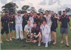  ??  ?? Surfers Paradise's team are all smiles after their second grade title.