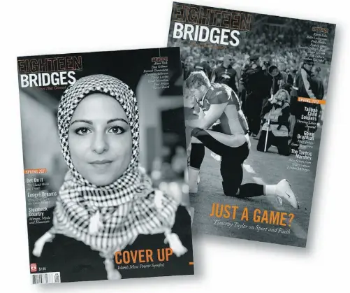  ??  ?? SUPPLIED Going head to head with magazines like Toronto Life, Edmonton’s Eighteen Bridges is a finalist for 10 National Magazine Awards.