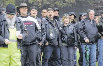  ?? FRAM DINSHAW/TRURO NEWS ?? Roughly 200 bikers from across Nova Scotia attended the Blessing of the Bikes ceremony in Truro, a smaller turnout than some previous years.