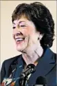  ?? DAVID SHARP/AP ?? Sen. Susan Collins will stay in the Senate at least until her term expires in 2020.