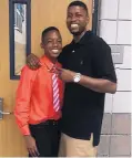  ?? LEE MERRITT/EDWARDS FAMILY/AP ?? Jordan Edwards, left, poses with his father, Odell Edwards, in an undated family photo.