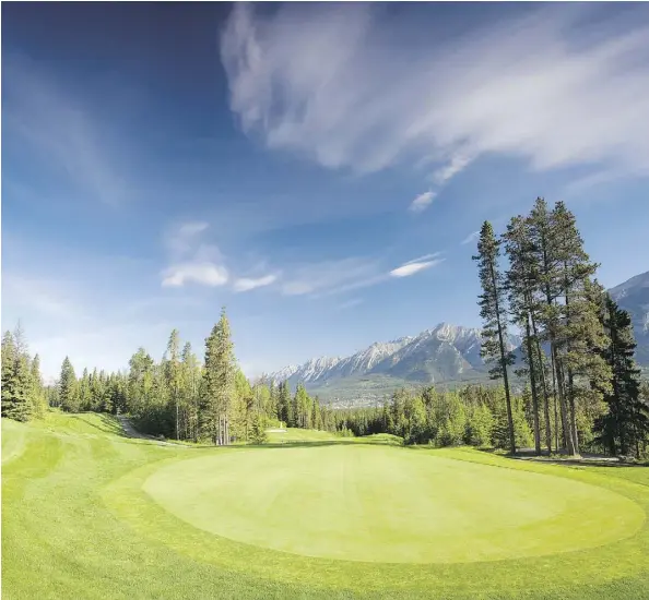  ?? ANDREW PENNER ?? Stewart Creek in Canmore is considered one of the premier mountain golf courses in Canada. On May 27-28, it will provide the venue for the first of 17 stops on the Alberta Golf Tour. Several Edmonton-area courses are on the tour, including RedTail...