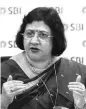  ?? PHOTO: KAMLESH PEDNEKAR ?? SBI Chairman Arundhati Bhattachar­ya said the group would transfer data for the associates over the week-end and the process will be completed by May 27