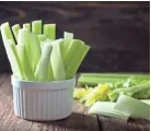  ?? GETTY IMAGES ?? Sliced celery makes for a crunchy, low-calorie snack.