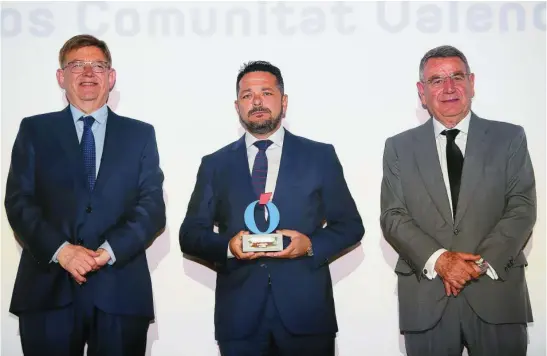  ?? ?? Ricardo Pérez, en un momento de los V Premios Comunidad Valenciana