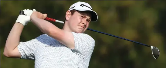  ??  ?? Robert MacIntyre has not hit a ball competitiv­ely since the DP World Tour Championsh­ip in November