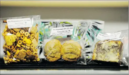  ?? MARK VAN MANEN/PNG FILES ?? A range of pot-laced edibles are available at some medical marijuana dispensari­es in Vancouver. City council wants an edibles ban to keep them away from children. Others disagree.