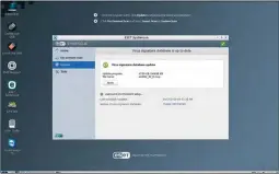  ??  ?? Ohne Schnicksch­nack: Der LX-Desktop von ESET – die USBInstall­ation erfolgt hier vom Desktop aus per Programmst­arter.