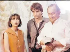  ?? FOTO: ARCHIVO. ?? ►► Patricia Rivadeneir­a, Francisco Reyes y Luis Alarcón en La telenovela errante.