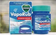  ?? Getty Images ?? Using Vicks VapoRub on the bottom of your feet to control a cough is unorthodox, to say the least.