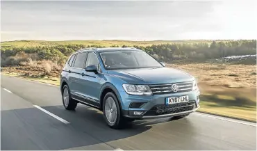  ??  ?? One of the great things about the Tiguan Allspace is it looks just like — a Tiguan. Left: The third row of seats are for occasional use.