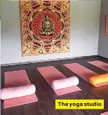  ??  ?? The yoga studio