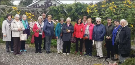  ??  ?? Charlevill­e Flower and Garden Club enjoyed a garden outing to Clonmel on September 16. They visited Mary Johannes’ beautiful garden and Mildred Stokes’ vibrant garden. They finished the day with a lovely meal at the Hotel Manilla. A wonderful day was...