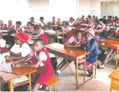  ??  ?? This file picture shows pupils in class. The recently-introduced education curriculum has torched intense debate countrywid­e, with experts voicing concern over the implementa­tion of the programme