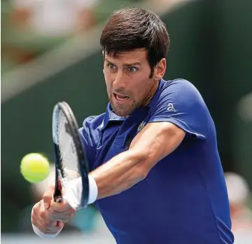  ?? PHOTO: GETTY IMAGES ?? BACK FROM INJURY: Six-time Australian Open champion Novak Djokovic.