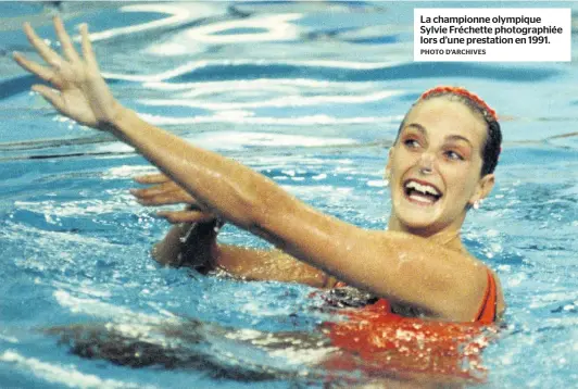  ?? PHOTO D’ARCHIVES ?? La championne olympique Sylvie Fréchette photograph­iée lors d’une prestation en 1991.