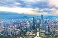  ?? PROVIDED TO CHINA DAILY ?? Scenery of Zhujiang New Town in Tianhe district of Guangzhou, capital of Guangdong province.