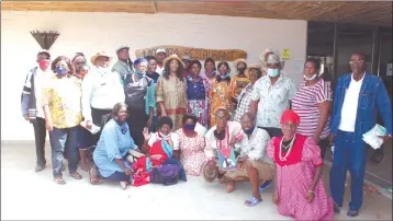  ?? Photo: Josephina Mwashindan­ge ?? Reunited… Veterans from Oshikoto region pictured with the Deputy Minister of Defence and Veteran Affairs Hilma Nicanor.