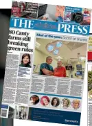  ??  ?? The Press won Newspaper Of The Year (more than 30,000 circulatio­n), while The Waikato Times earned the same title in the up to 30,000 circulatio­n section.