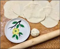  ??  ?? Harriett Aldridge’s Sopapillas waiting to go into the frying oil.