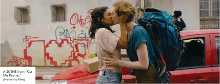  ?? (Menemsha Films) ?? A SCENE from ‘Kiss Me Kosher.’