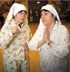  ??  ?? Paula Gregan and Catherine Gregan in Sister Act – SEE NUMBER 6