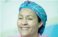  ??  ?? Amina Mohammed.