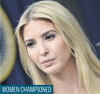  ?? Picture: Bloomberg ?? The World Bank said it will start a fund to finance women entreprene­urs, an idea developed with Ivanka Trump, Bloomberg reports.