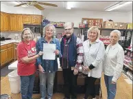  ?? Submitted photo ?? Bella Vista Community Church recently donated $1,000 to The Shepherd’s Food Pantry at Bella Vista Lutheran Church.