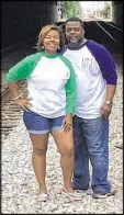  ?? ALEXANDER SHUNNARAH & ASSOCIATES ?? Delta passenger Marlin Jackson and his wife, Azure Joiner-Jackson. Jackson was attacked by an emotional-support dog on a Delta flight.