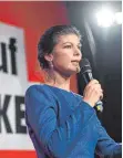  ?? FOTO: DPA ?? Sahra Wagenknech­t will im neuen Bundestag gegen einen weiteren Rechtsruck kämpfen.