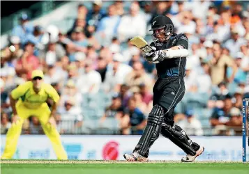  ?? PHOTO: GETTY IMAGES ?? A Brendon Mccullum-style blaster at the top is what New Zealand want, and for now Luke Ronchi fits that bill.